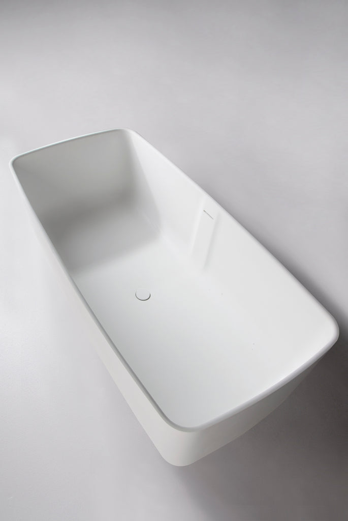 INFINITE | Niagara (Rounded Rectangle) 148 Bathtub | INFINITE Solid Surfaces