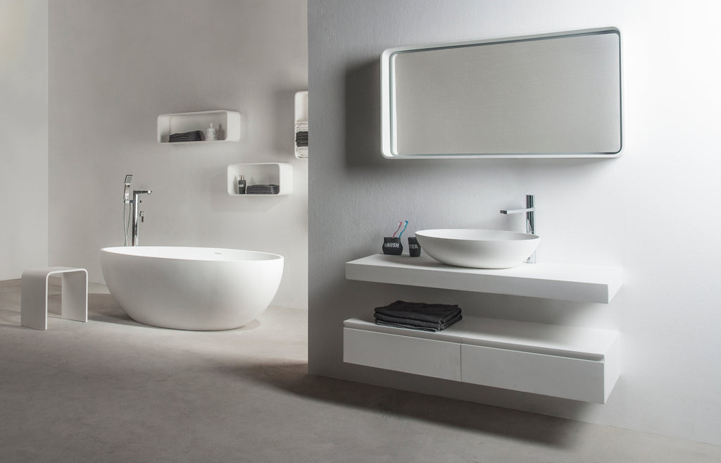 INFINITE | Ferrara 180 Bathtub | INFINITE Solid Surfaces