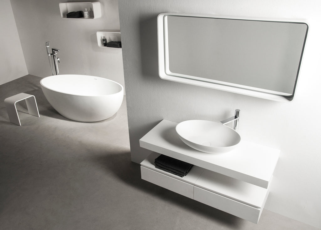 INFINITE | Ferrara 180 Bathtub | INFINITE Solid Surfaces