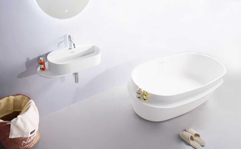 INFINITE | Captop 8.1 Wall Mount Washbasin | INFINITE Solid Surfaces