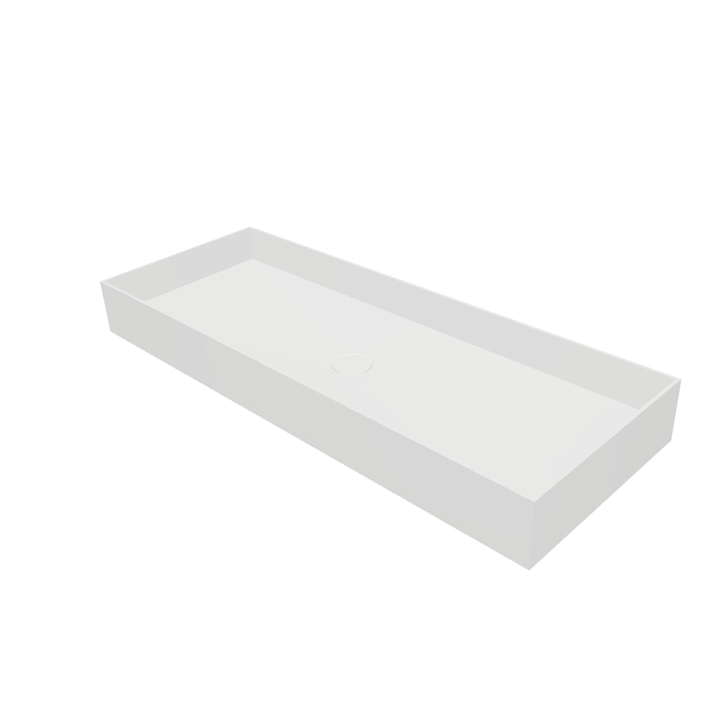 INFINITE | Super Thin Edge R 100 | Overcounter Washbasin | INFINITE Solid Surfaces