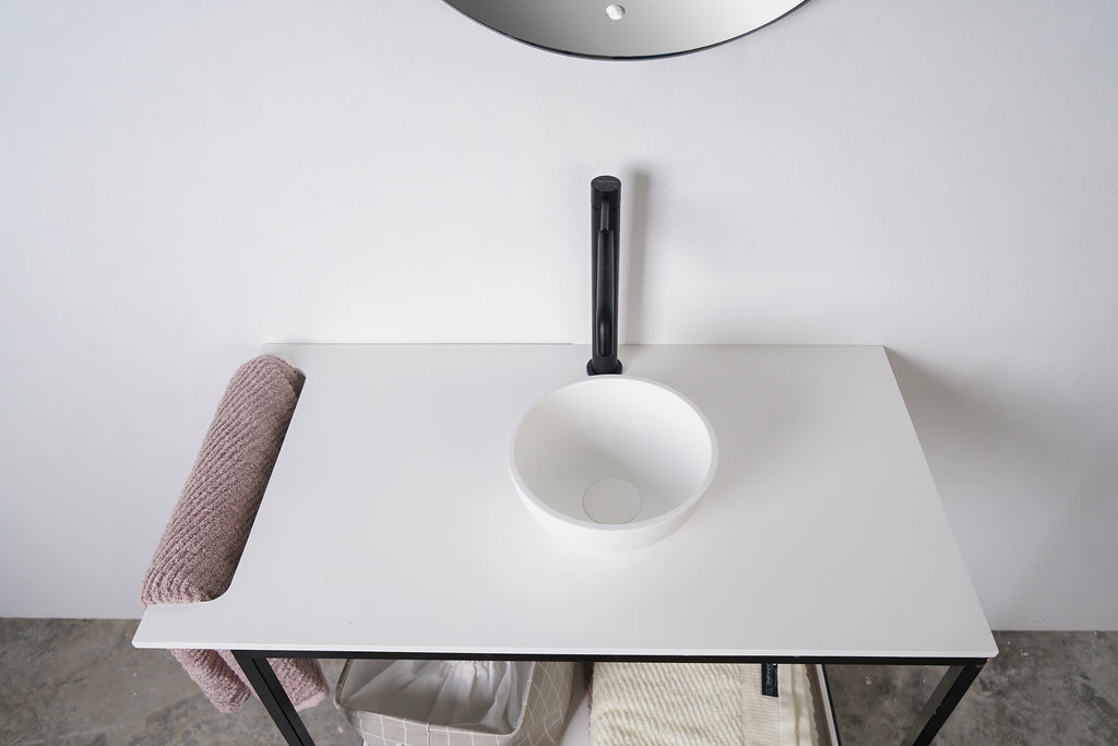 INFINITE | Super Thin Edge 24.5 | Overcounter Washbasin | INFINITE Solid Surfaces