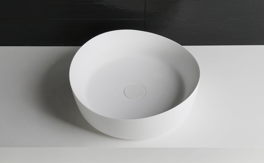 INFINITE | SolidHarmony 40 | Overcounter Washbasin | INFINITE Solid Surfaces