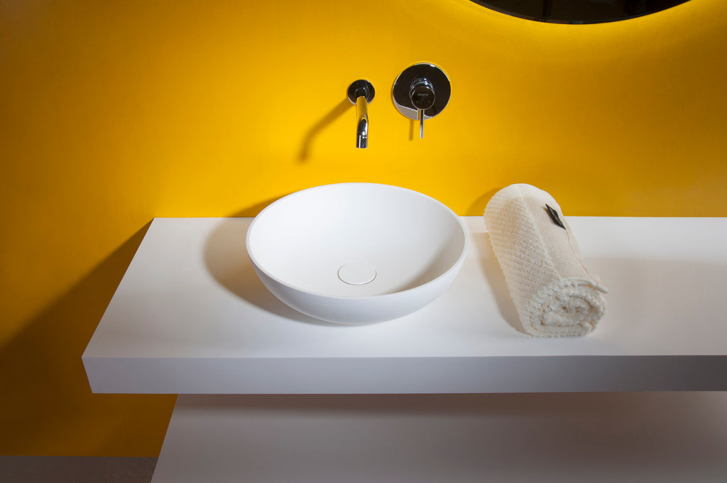 INFINITE | Super Thin Edge 39L | Overcounter Washbasin | INFINITE Solid Surfaces