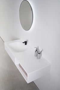INFINITE | Spio WM 100L with Shelf | INFINITE Solid Surfaces