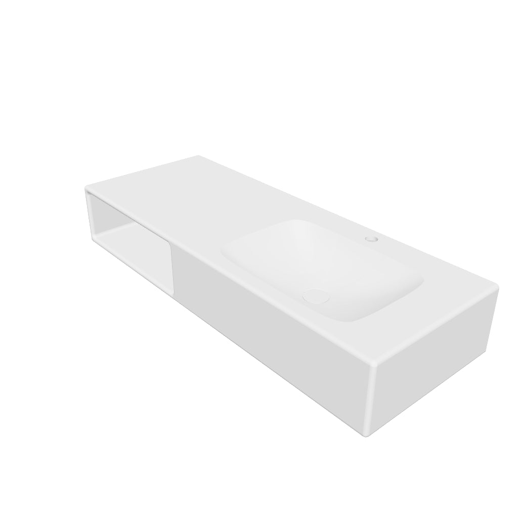 INFINITE | Spio WM 120R with Shelf | INFINITE Solid Surfaces