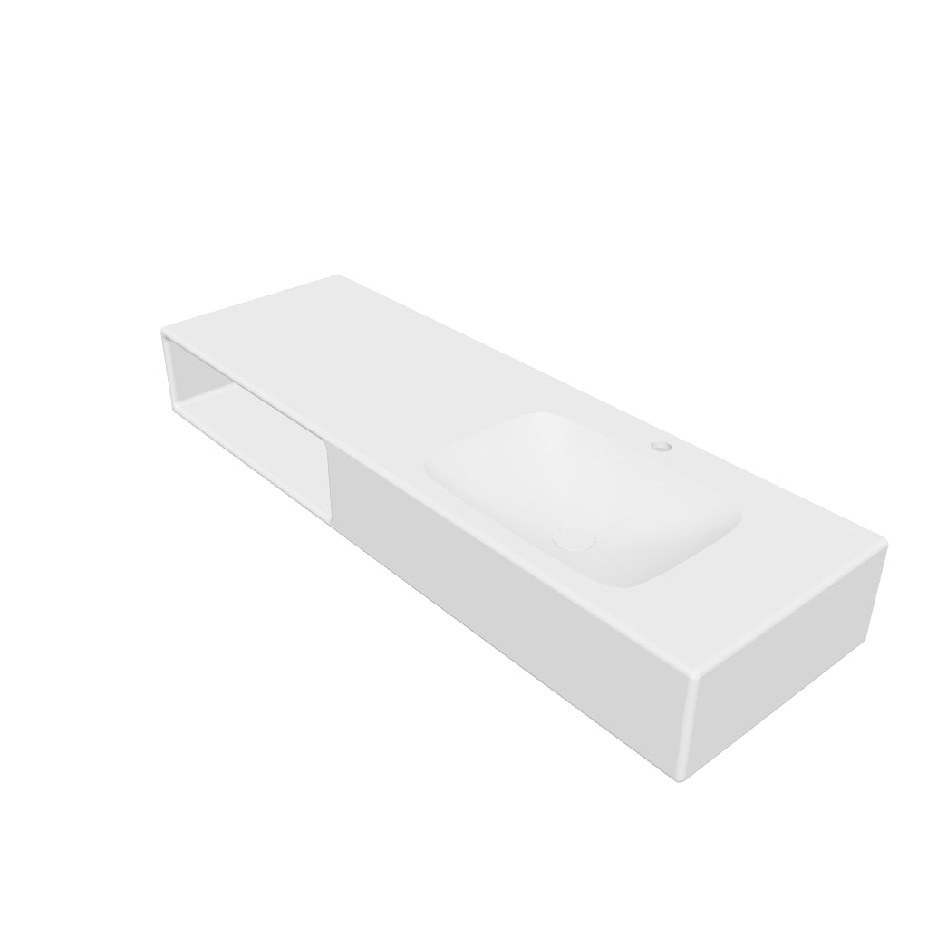 INFINITE | Spio WM 140R with Shelf | INFINITE Solid Surfaces