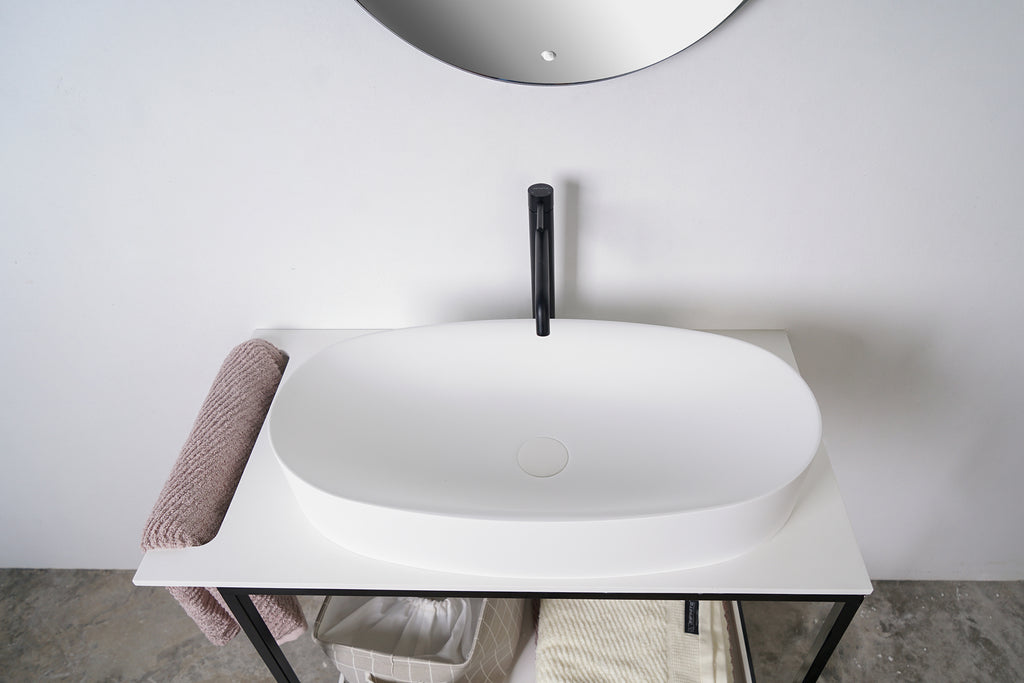 INFINITE | Solidcliff 70 | Overcounter Washbasin | INFINITE Solid Surfaces
