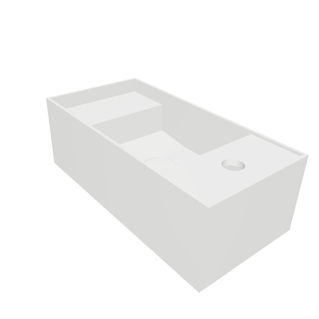 INFINITE | CUBE-X WM 45 | Wall Mount Washbasin | INFINITE Solid Surfaces