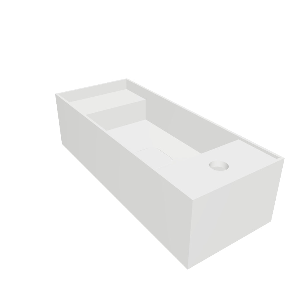 INFINITE | CUBE-X WM 55 | Wall Mount Washbasin | INFINITE Solid Surfaces