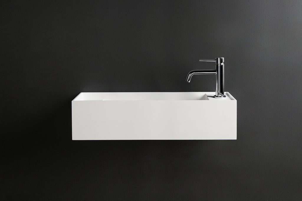 INFINITE | CUBE-X WM 65 | Wall Mount Washbasin | INFINITE Solid Surfaces