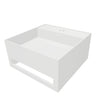 INFINITE | CUBE-X WM 40 with Towel Bar | Wall Mount Washbasin | INFINITE Solid Surfaces