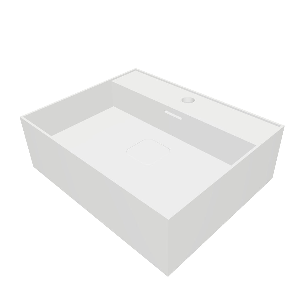 INFINITE | CUBE-X WM 50 | Wall Mount Washbasin | INFINITE Solid Surfaces