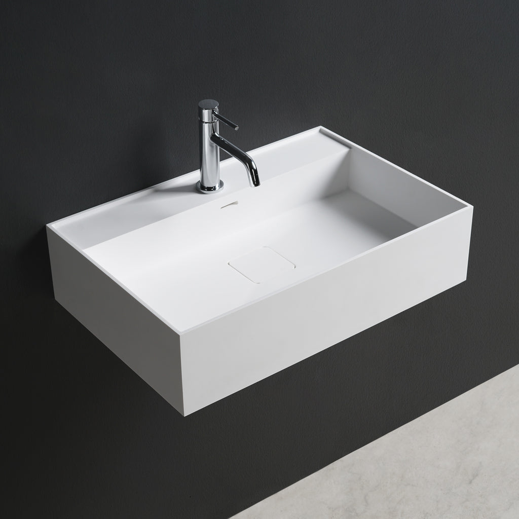 INFINITE | CUBE-X WM 60 | Wall Mount Washbasin | INFINITE Solid Surfaces