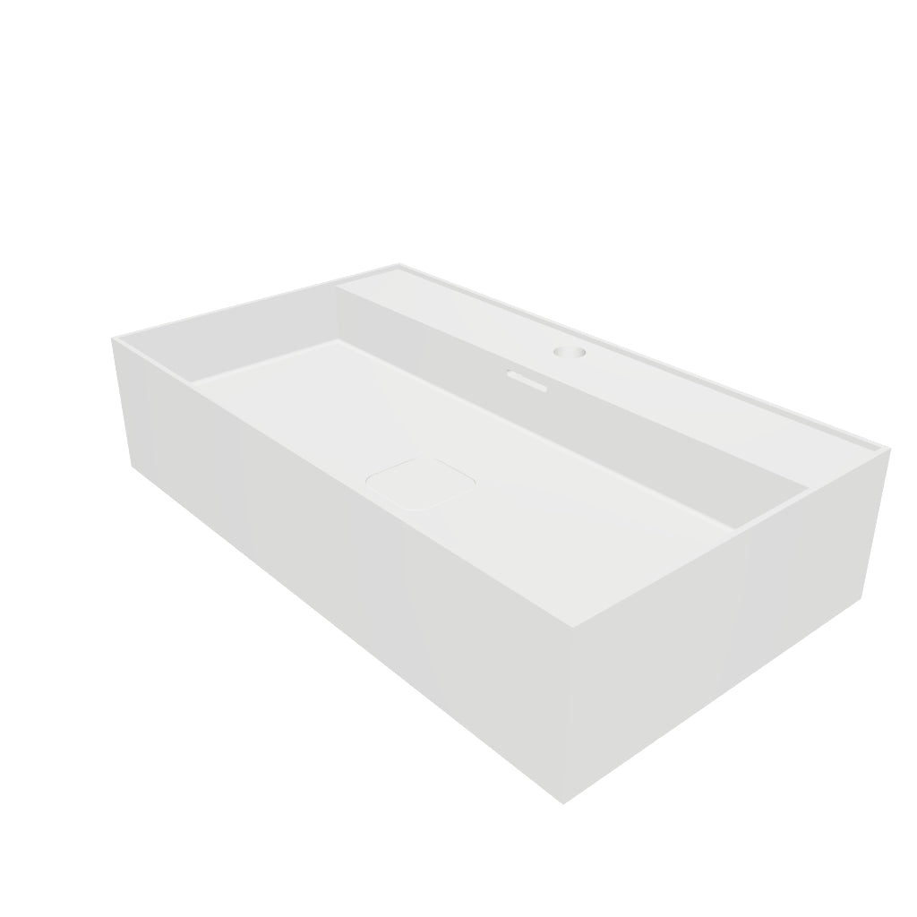 INFINITE | CUBE-X WM 70 | Wall Mount Washbasin | INFINITE Solid Surfaces