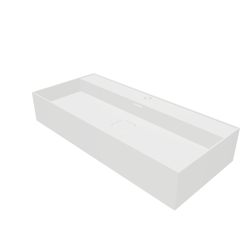 INFINITE | CUBE-X WM 90 | Wall Mount Washbasin | INFINITE Solid Surfaces