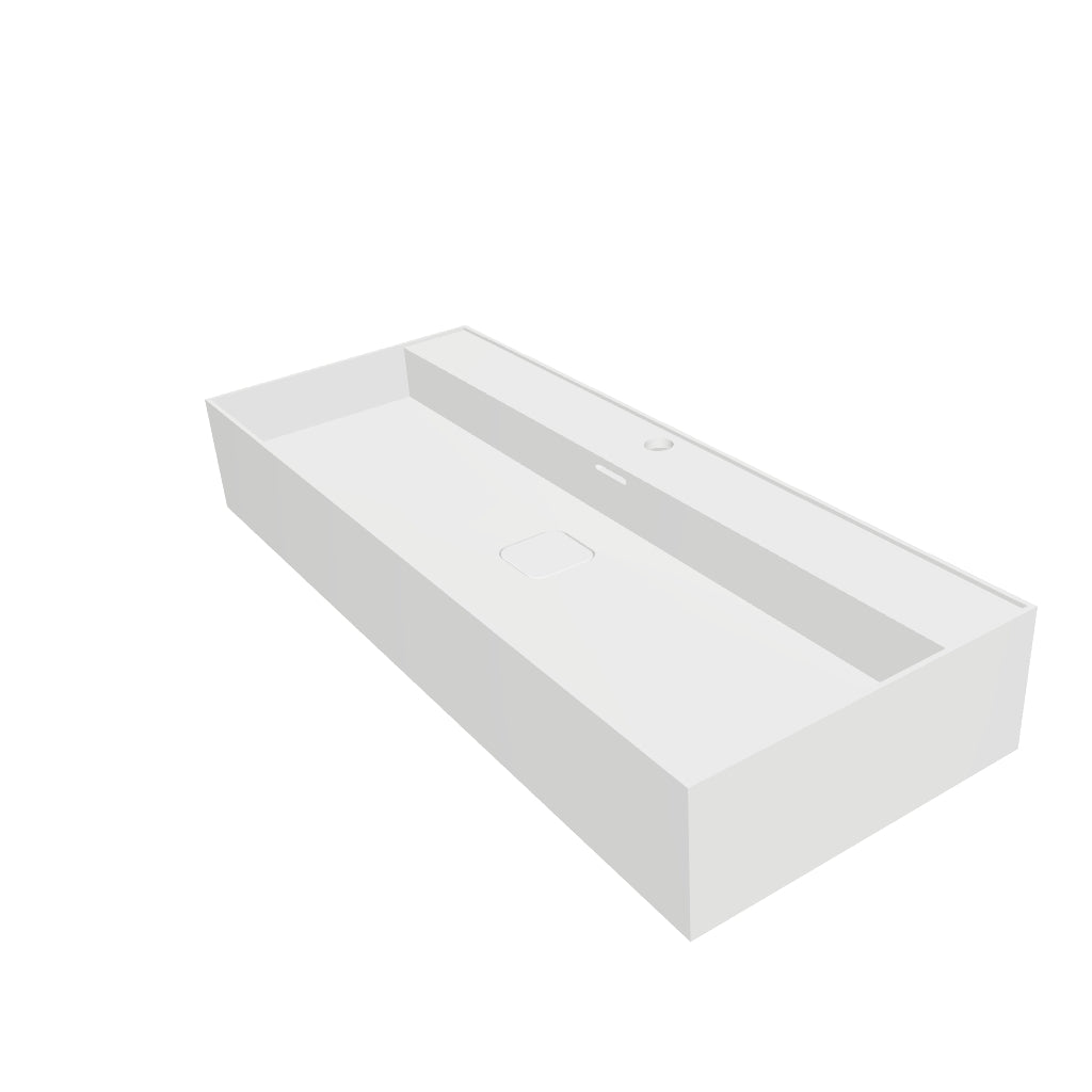 INFINITE | CUBE-X WM 100 Wall Mount Washbasin | INFINITE Solid Surfaces