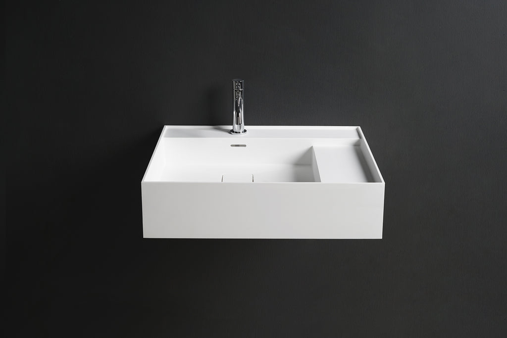 INFINITE | CUBE-X WM 60L | Wall Mount Washbasin | INFINITE Solid Surfaces