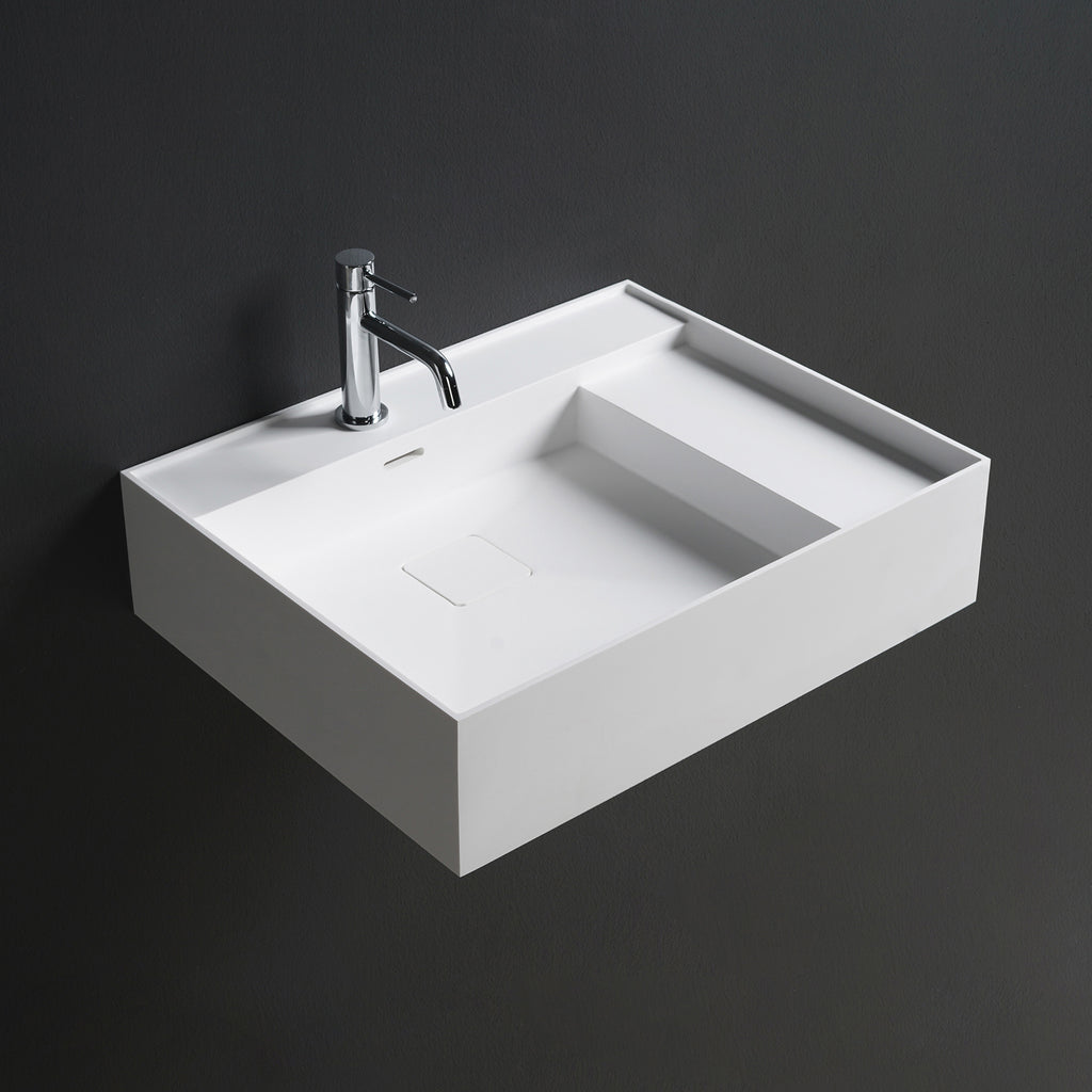 INFINITE | CUBE-X WM 60L | Wall Mount Washbasin | INFINITE Solid Surfaces