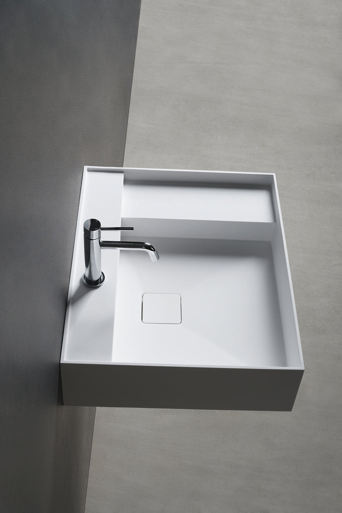 INFINITE | CUBE-X WM 60L | Wall Mount Washbasin | INFINITE Solid Surfaces