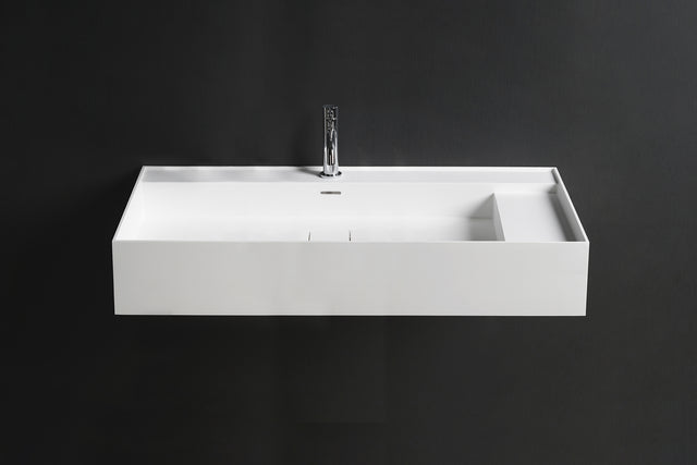 INFINITE | CUBE-X WM 120L | Wall Mount Washbasin | INFINITE Solid Surfaces
