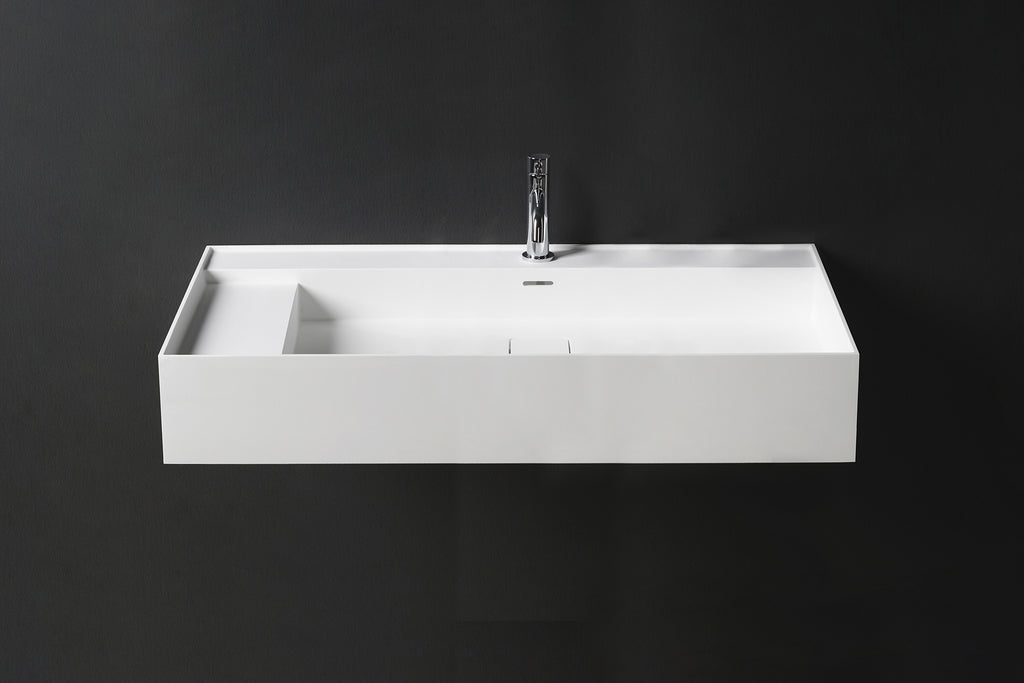 INFINITE | CUBE-X WM 120R | Wall Mount Washbasin | INFINITE Solid Surfaces