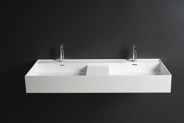 INFINITE | CUBE-X WM 120DB | Wall Mount Washbasin | INFINITE Solid Surfaces