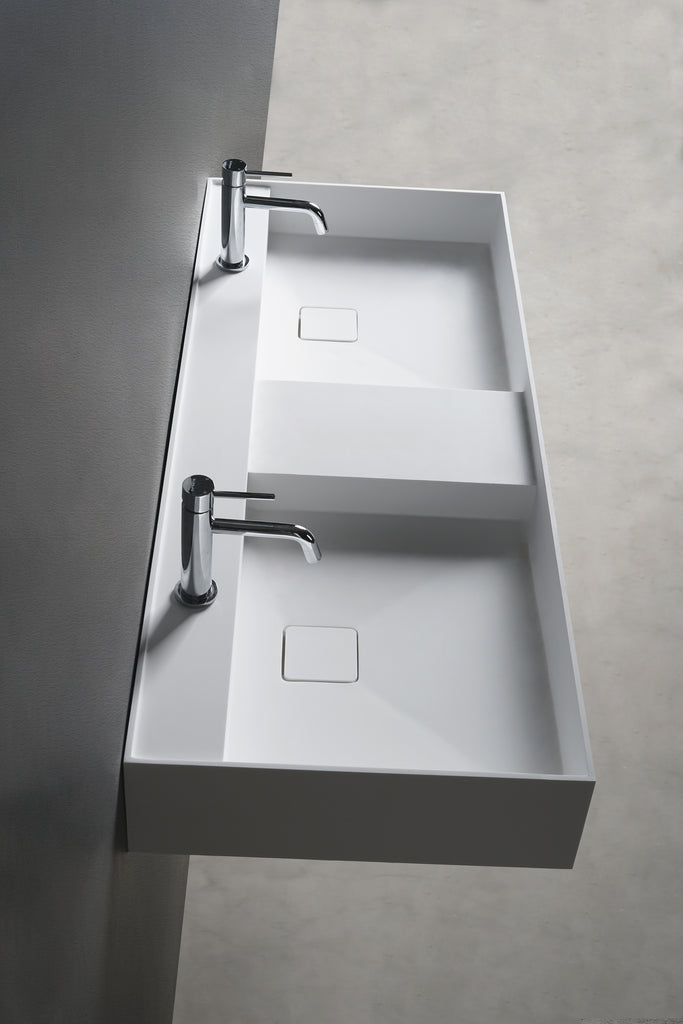 INFINITE | CUBE-X WM 150DB | Wall Mount Washbasin | INFINITE Solid Surfaces