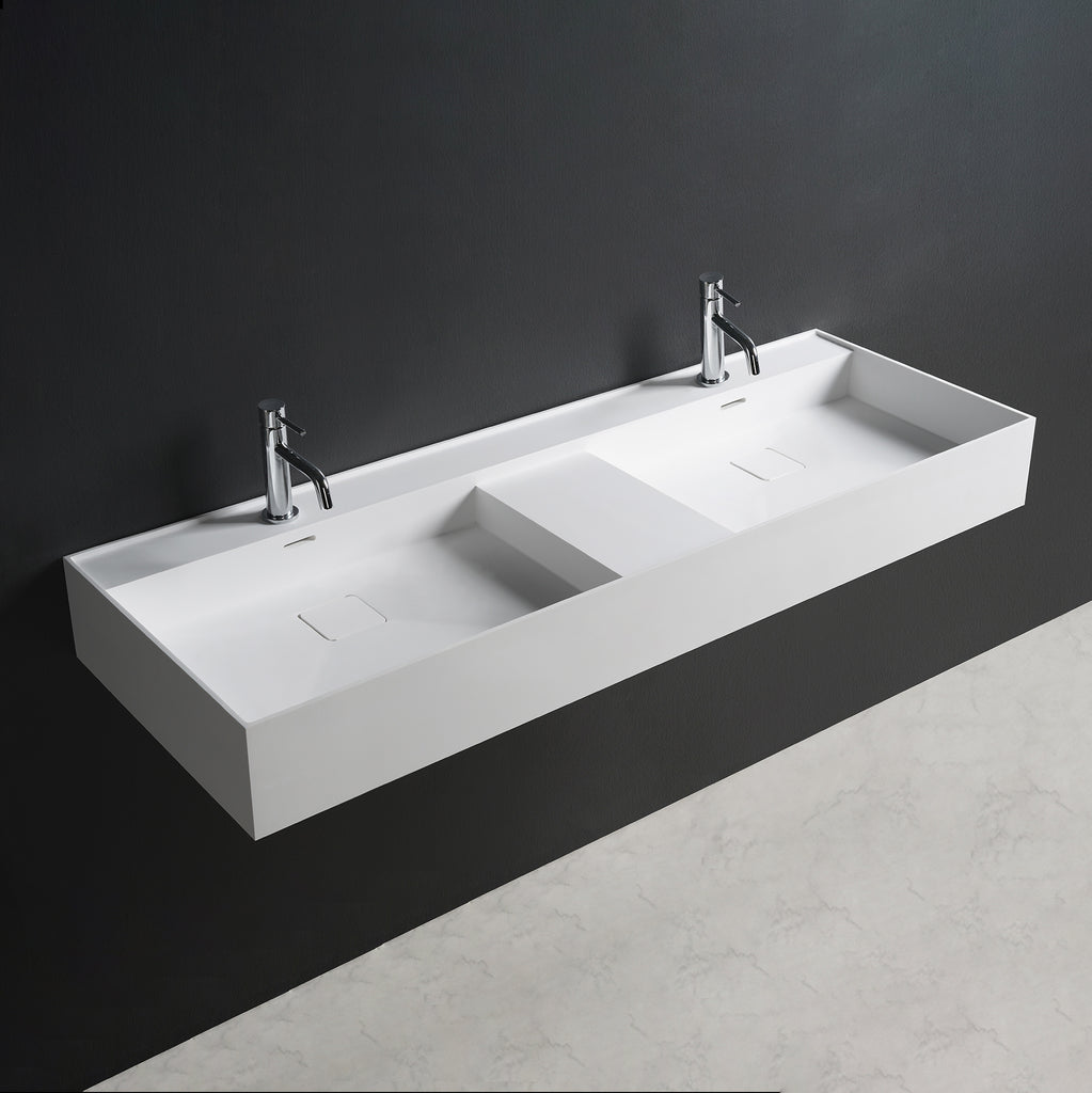 INFINITE | CUBE-X WM 150DB | Wall Mount Washbasin | INFINITE Solid Surfaces