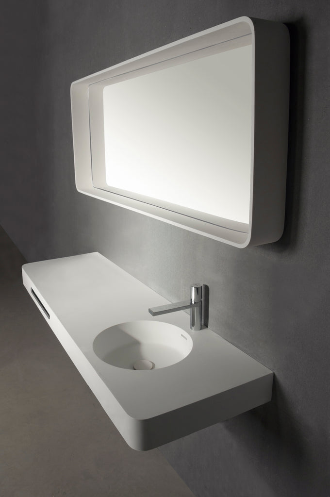 INFINITE | Cirque WM 120R | Wall Mount Washbasin | INFINITE Solid Surfaces