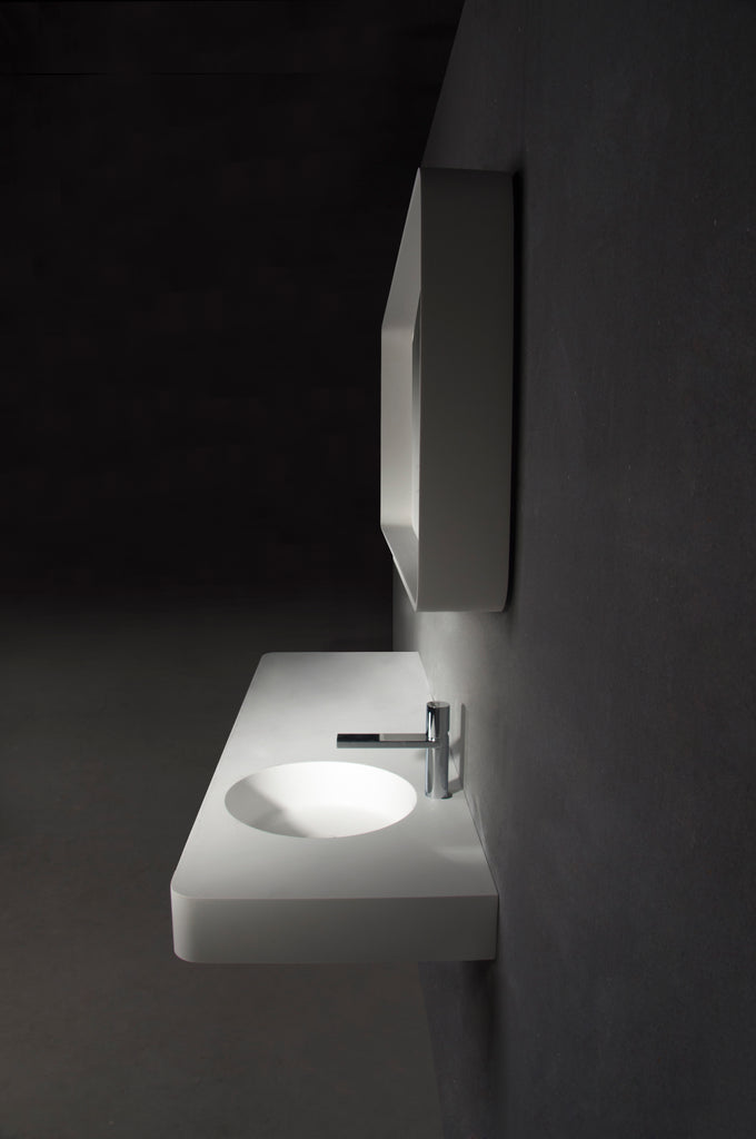 INFINITE | Cirque WM 120R | Wall Mount Washbasin | INFINITE Solid Surfaces