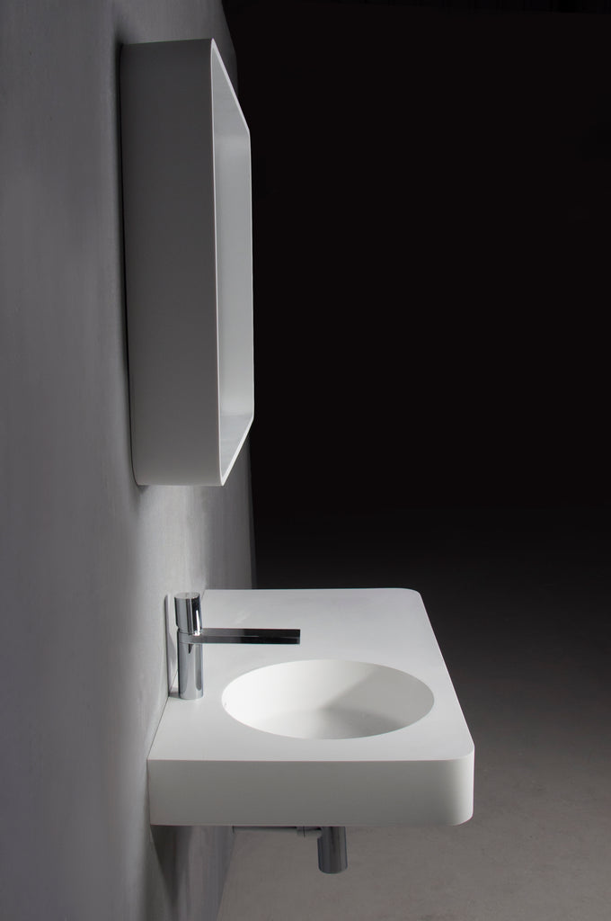 INFINITE | Cirque WM 55L | Wall Mount Washbasin | INFINITE Solid Surfaces