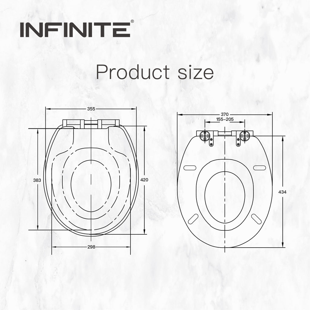 INFINITE | LYON Toilet Seat | MDF