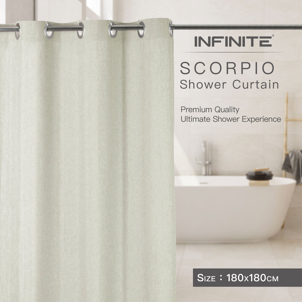 INFINITE | SCORPIO Shower Curtain | 100% Polyester / Water Repellent