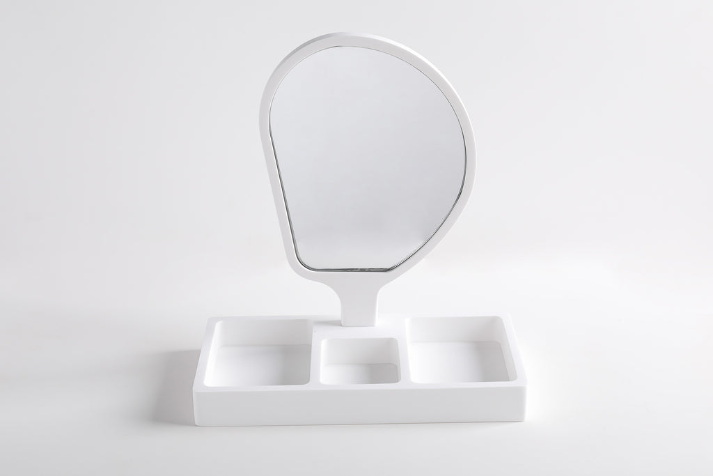 INFINITE | 193 Cosmetics Tray with Mirror | INFINITE Solid Surface