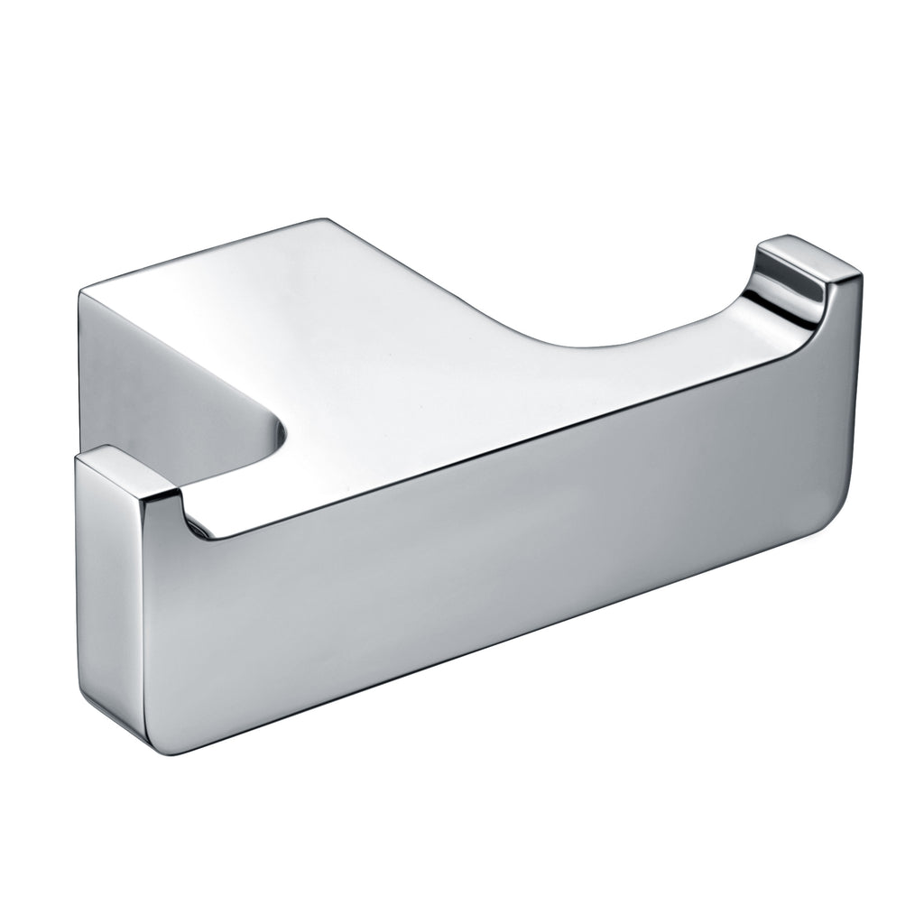 INFINITE | WIEN Double Robe Hooks | Zinc base, Brass pipe