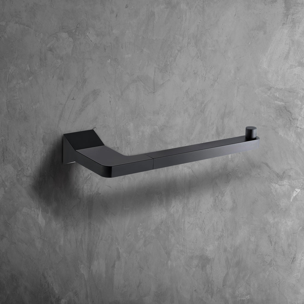 INFINITE | LIMA Toilet Roll Holder | Zinc base, Brass pipe