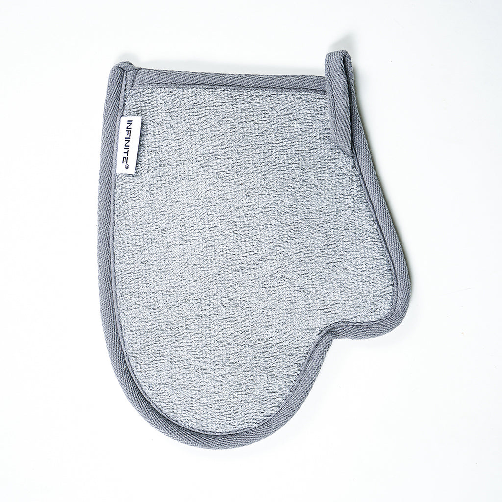 INFINITE | 598 Charcoal Bath Body Mittens | Charcoal