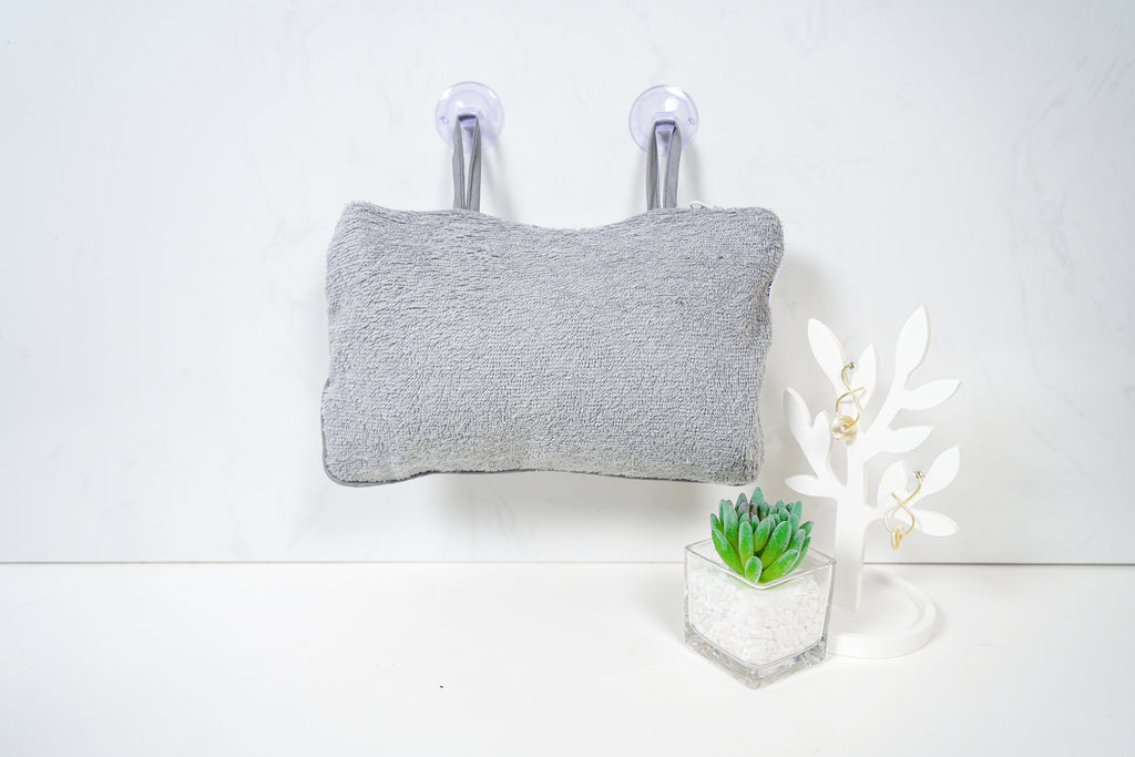 INFINITE | 601 Charcoal Bath Pillow 28x18cm | Charcoal