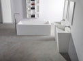 Ancona 200 Freestanding Solid Surfaces Rectangle Bathtub Ancona系列2米長方型人造石獨立式大浴缸採用特別溢水設計