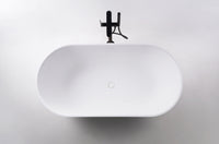 Belle 150 Freestanding Designer Solid Surfaces Ellipse Bathtub Belle系列1米5橢圓型人造石設計師獨立式大浴缸採用特別溢水設計