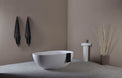 Erba 169 Freestanding Solid Surfaces Egg Bathtub Erba系列1米6蛋型人造石獨立式大浴缸採用特別溢水設計