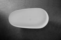 Erba 169 Freestanding Solid Surfaces Egg Bathtub Erba系列1米6蛋型人造石獨立式大浴缸採用特別溢水設計