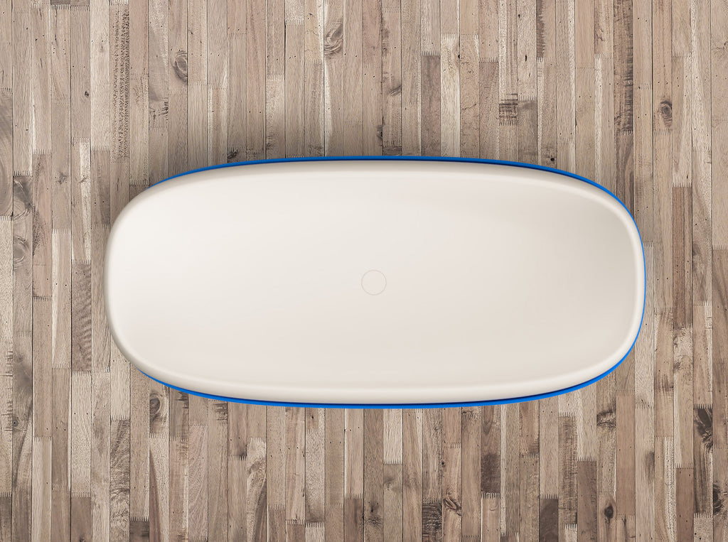 Fujisan 162 Freestanding Designer Solid Surfaces Bathtub 富士山系列1米6長型人造石設計師獨立式大浴缸採用特別溢水設計