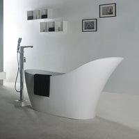 Luca 169 Freestanding Designer Solid Surfaces Bathtub Luca系列1米6人造石設計師獨立式大浴缸採用特別溢水設計 獨特的高低設計可更舒適躺下享受沐浴體驗