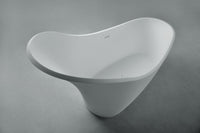 Luca 169 Freestanding Designer Solid Surfaces Bathtub Luca系列1米6人造石設計師獨立式大浴缸採用特別溢水設計 獨特的高低設計可更舒適躺下享受沐浴體驗