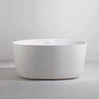 Niagara (Oval) 118 Freestanding Designer Solid Sufaces Oval Bathtub Niagara系列1米1鵝蛋型人造石設計師獨立式蝸居浴缸採用設計溢水設計