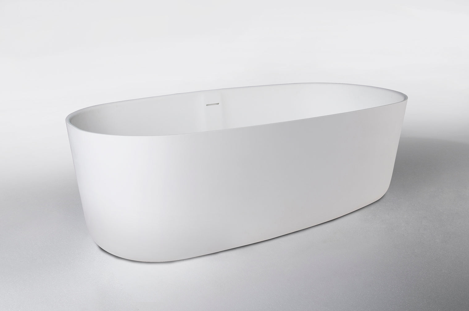 Niagara (Oval) 168 Freestanding Solid Surfaces Oval Bathtub Niagara系列1米6鵝蛋型人造石獨立式大浴缸採用特別溢水設計