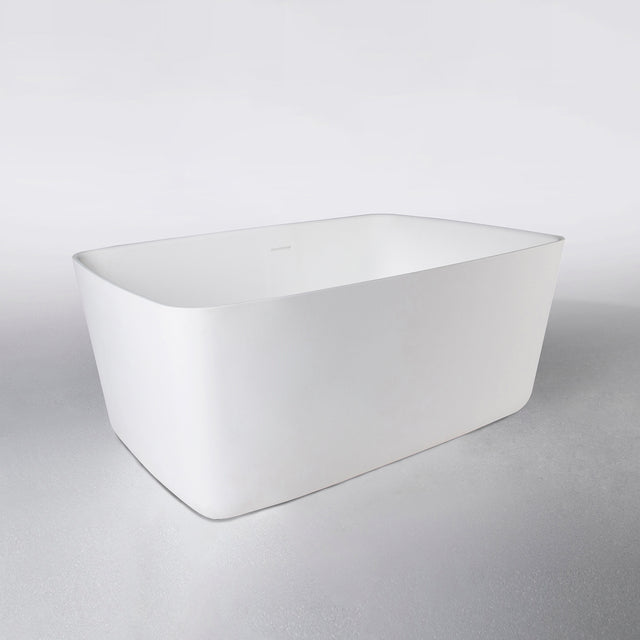 Niagara (Rounded Rectangle) 118 Freestanding Designer Solid Surfaces Rounded Rectangle Bathtub Niagara系列1米1圓角長方型人造石設計師獨立式蝸居浴缸採用特別溢水設計