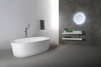 Niagara (Oval) 168 Freestanding Solid Surfaces Oval Bathtub Niagara系列1米6鵝蛋型人造石獨立式大浴缸採用特別溢水設計